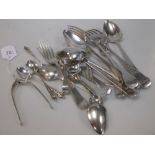 A quantity of assorted 19th century and other flatware, 20oz