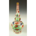 A later coloured 18th century Chinese rose water sprinkler, 19cm (7.5 in) high Good