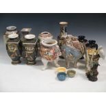 Various Chinese and Japanese vases