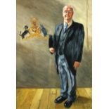 Louise Riley-Smith (British, 20th Century) - Portrait of Colin Maxted, Head Porter at Sidney