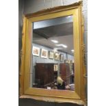 A rectangular mirror in gilt frame, 76 x 50cm