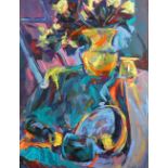 § Patricia Carloss Irving (British, 20th Century) The Yellow Vase, c. 2002 signed lower right "