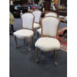 Four French style dining chairs