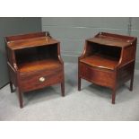 Two similiar George III night chests