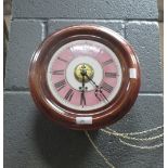 A 19th century postman's alarm wall clock