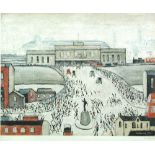 § Laurence Stephen Lowry, RA (British, 1887–1976) Station Approach, Manchester signed lower right in