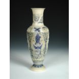 A C.J.C. Bailey Fulham stoneware vase by Edgar Kettle, the shoulder incised with goats and