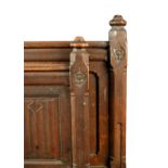 Attributed to Augustus Welby Northmore Pugin (1812-1852), a Victorian panelled oak bedstead,