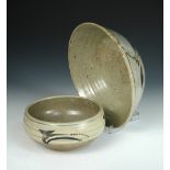 § David Leach (British, 1911-2005) two Lowerdown Pottery stoneware bowls, each painted in iron and