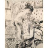 § Ruskin Spear, CBE, RA (British, 1911-1990) Dressing charcoal on buff paper 34 x 28cm (13 x 11in)