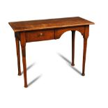 In the manner of William Birch, an Arts & Crafts oak side or writing table, the rectangular top