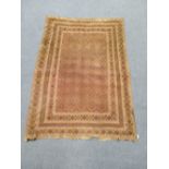 A part-flat woven rug 182 x 129cm