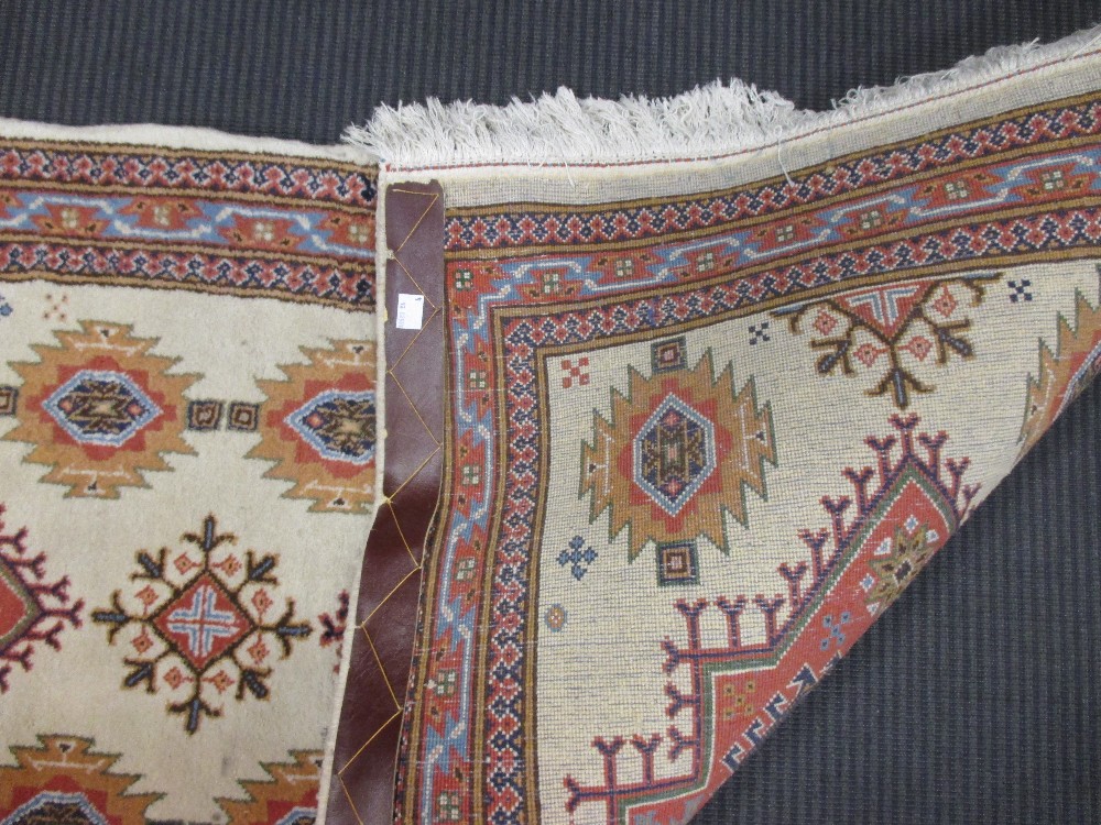 A near pair of ivory ground runners largest 252 x 65cm (2) - Image 6 of 6
