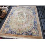 A large chinese wool rug 480 x 370cm (Bought from Harrods)