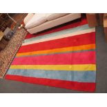 A modern striped rug IKEA 230 x 227cm