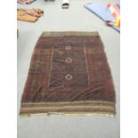 A Beluchi carpet 253 x 184cm