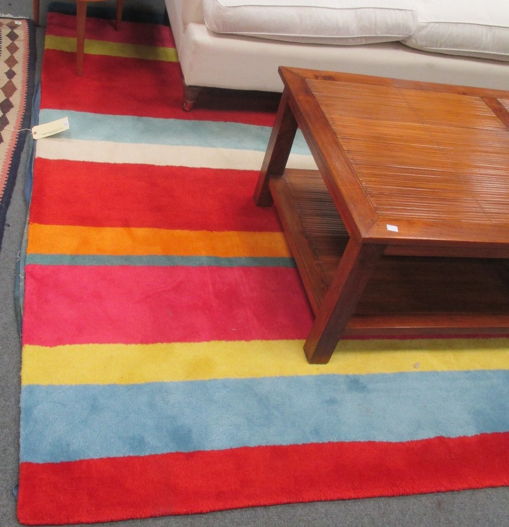 A modern striped rug IKEA 230 x 227cm - Image 2 of 2