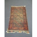 Two Beluchi rugs 153 x 94cm and 158 x 94cm