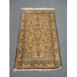 A silk rug 176 x 107cm
