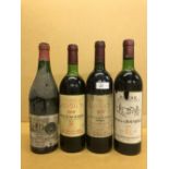 French wines. Domaine de Trevallon 1980, 1 bottle (upper shoulder); another 1985 (base of neck);