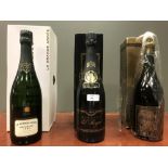 Champagne Pol Roger Cuvee Sir Winston Churchill 1985, 1 bottle; Pommery, Cuvee Speciale Louise 1979,