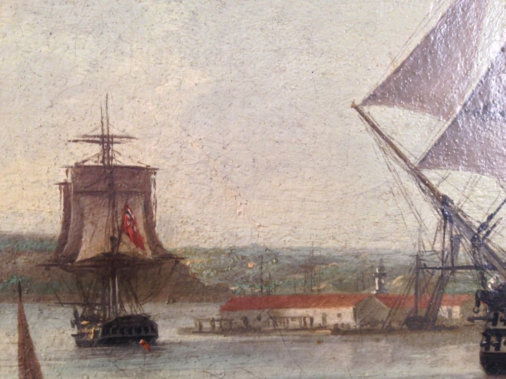 Anton Schranz the Elder (German/Maltese, 1769-1839) British Warships in Port Mahon, Minorca, - Image 22 of 42
