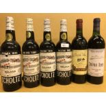 Spanish wines. La Rioja Alta 1982, Gran Reserva 890; Scholtz Hermanos Malaga Solera 1885 sherry, 4