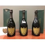 Champagne Dom Perignon. 1990, 1992 and 1993, (one box damaged) (3)