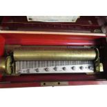 A Nicole Freres crank wind musical box, serial no. 46309, 33.5cm cylinder playing 8 airs, tune