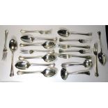 A partial service of silver 'Lancaster' pattern flatware, by The Atkin Brothers, Sheffield 1918-