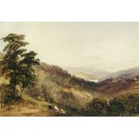 John Callow, OWCS (British, 1822-1878) Landscape with cattle watercolour 21 x 31cm (8 x 12in)