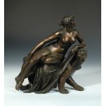 After Johan Heinrich Von Dannecker, German, (1758-1841), a late 19th century bronze group of Ariadne