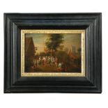 Circle of Theobald Michau (Flemish, 1676-1765) A village kermesse oil on copper 18 x 26cm (7 x 10in)