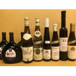 German and Alsace wines. Various including Beerenauslese and Eiswein in 375ml and 500ml bottles;