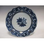 An 18th century Chinese dish to a design by Merian Restored