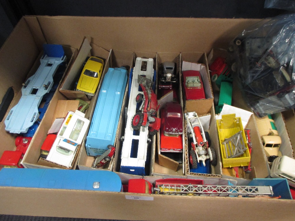 A collection of Corgi cars and Dinky models