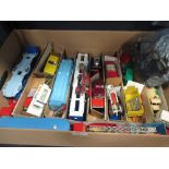 A collection of Corgi cars and Dinky models