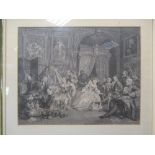 Hogarth, Mariage a la Mode, four engravings, later impressions.
