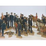 Quantity of table top sihouettes Naval and Military personnel