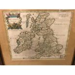 Maps of Ireland, England, Roman Britain and Europe. Britannia Romana, 36 x 43cm; The Kingdom of