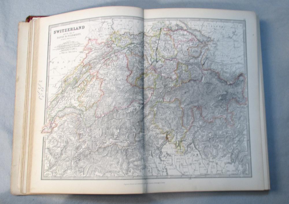 JOHNSTON (A Keith) Handy Royal Atlas of Modern Geography, new edition 1884, folio, 45 coloured maps, - Image 4 of 5