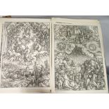 After Albrecht Durer, A folio of late 19th or early 20th century century prints on laid paper,