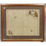 Captain Grenville Collins, two engraved sea charts. Land's End and Scilly Isles; Part of the Coast