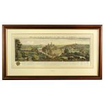 S and N Buck, The South West Prospect of the City of Durham, engraving with later hand colour, c.