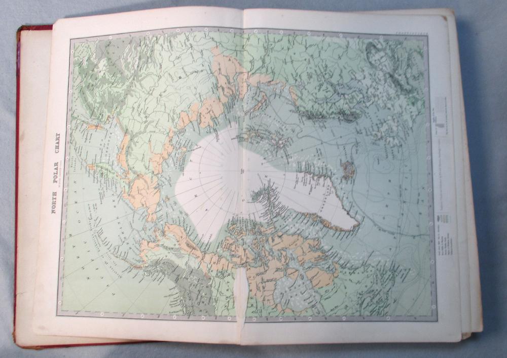 JOHNSTON (A Keith) Handy Royal Atlas of Modern Geography, new edition 1884, folio, 45 coloured maps,