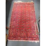 Two Bokhara rugs, 144 x 110 and 191 x 112cm (2)