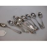 Twelve Victorian rat tail coffee spoons, London 1894 and 1902