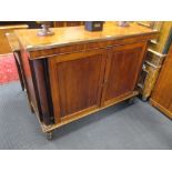 A George III mahogany side cabinet, 88 x 115 x 41 cm