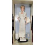 Franklin Mint Doll, H R H Diana, Princess of Wales wearing Elvis Dress, boxed