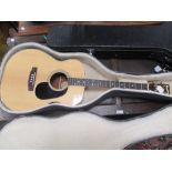 Blueridge model BR-60T 4 string acoustic guitar, serial no. 11080415, good condition, with case (2)